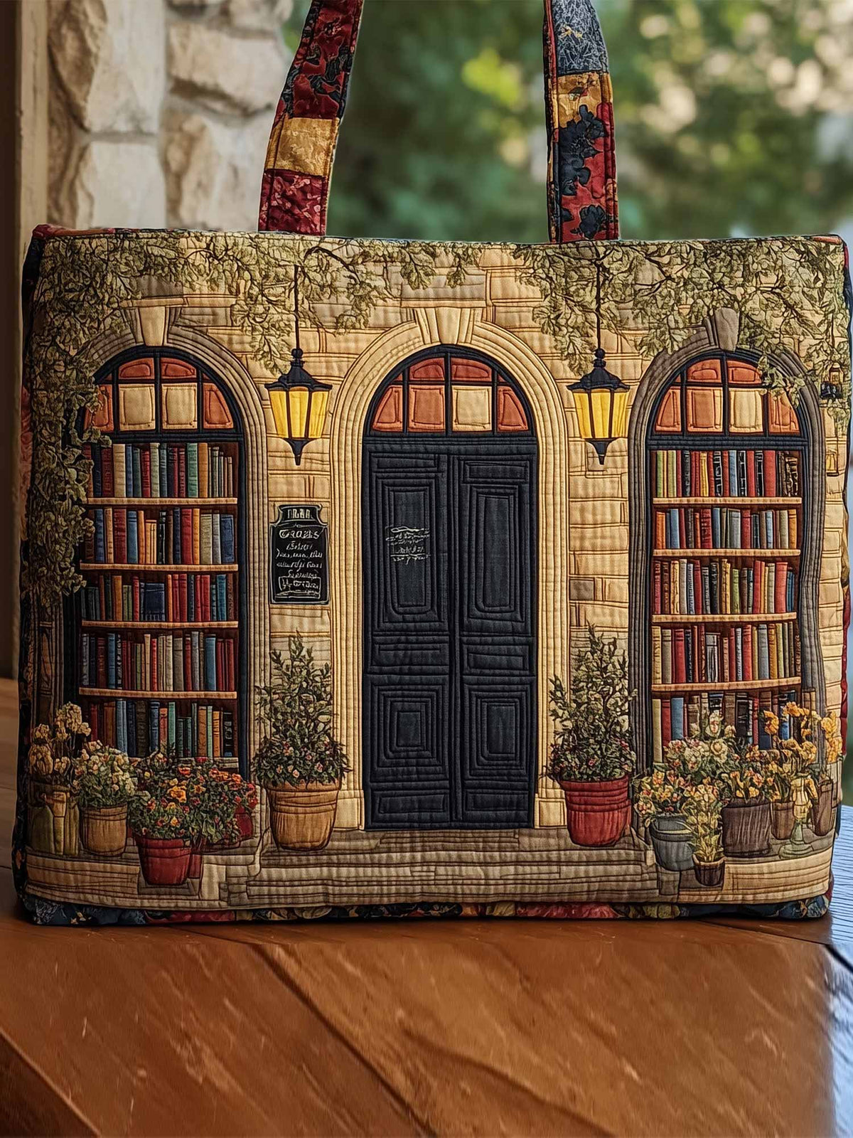 Bookstore Quilted Tote Bag