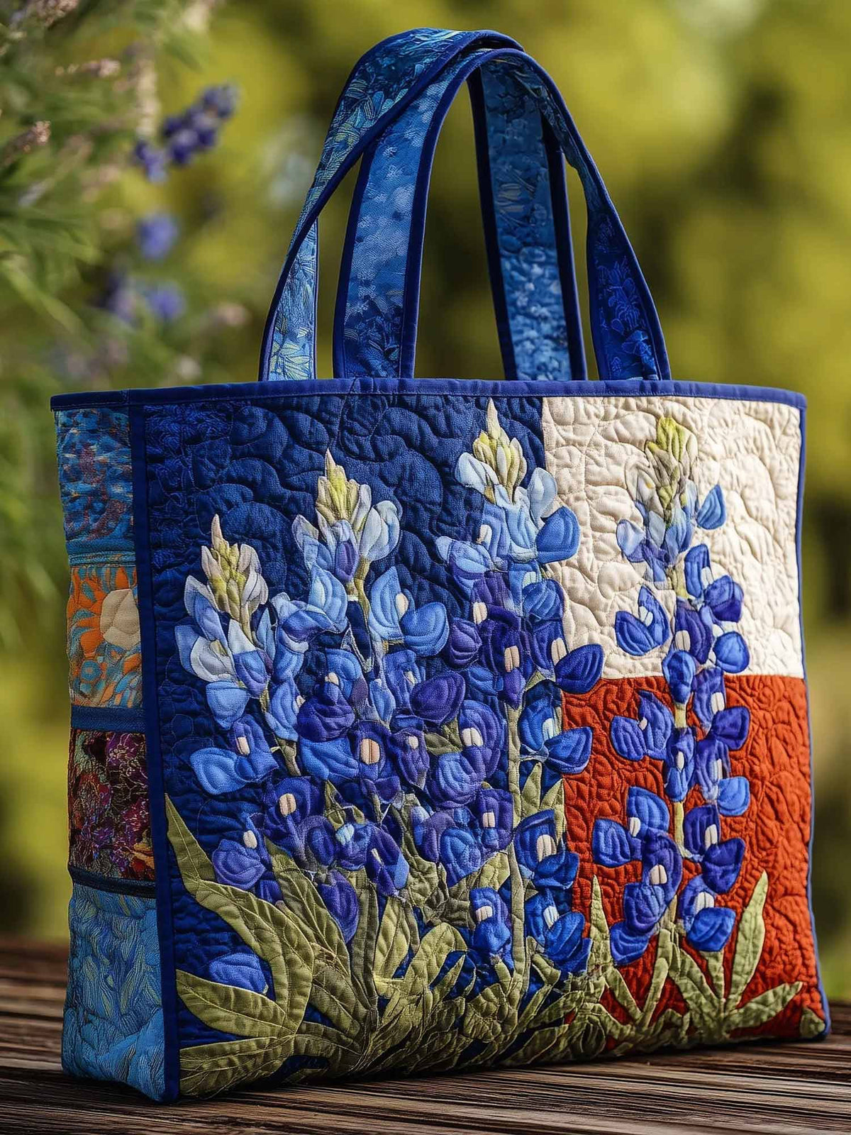 Bluebonnet Quilted Tote Bag