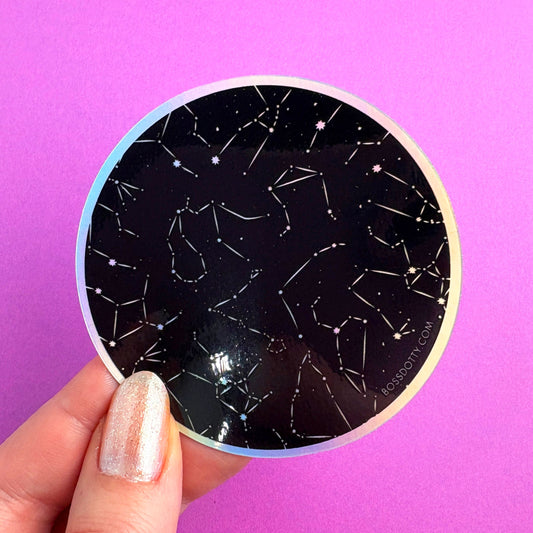 Constellations Holographic Sticker
