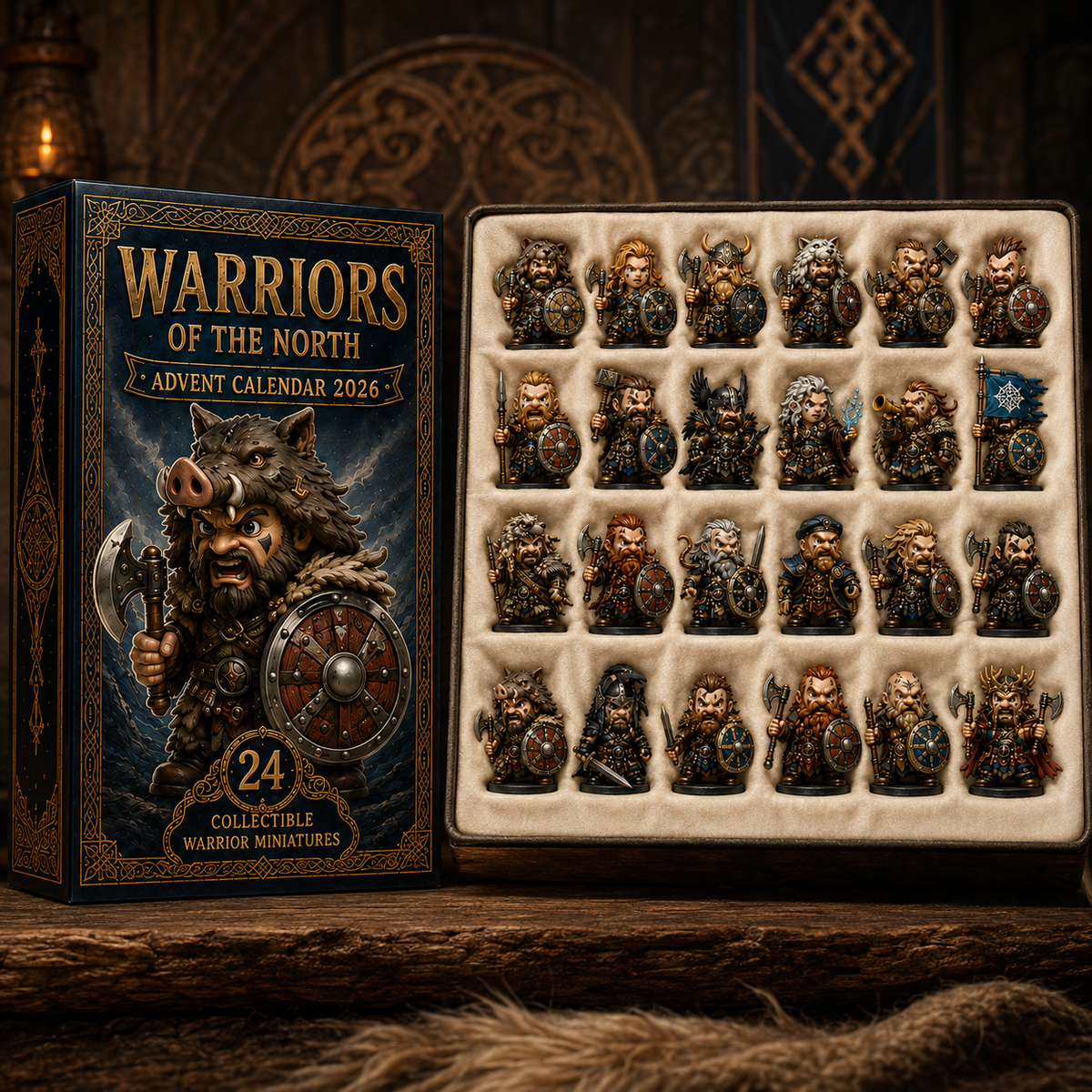 24 Days of Northern Legends – Warriors of the North Advent Calendar 2026 | 24 Collectible Viking Warrior Miniatures