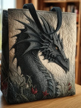 Dragon  Print  Quilted Tote Bag