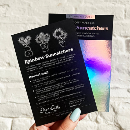Botanical Bodies Rainbow Suncatchers | Set of 3
