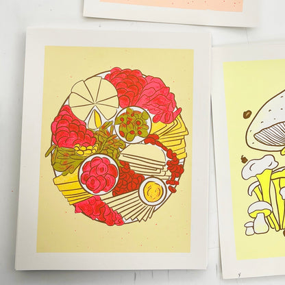 Charcuterie Silkscreened Art Print