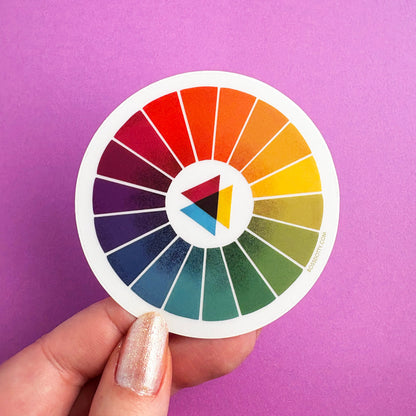 Color Wheel Clear Sticker