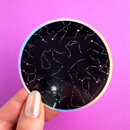 Constellations Holographic Sticker