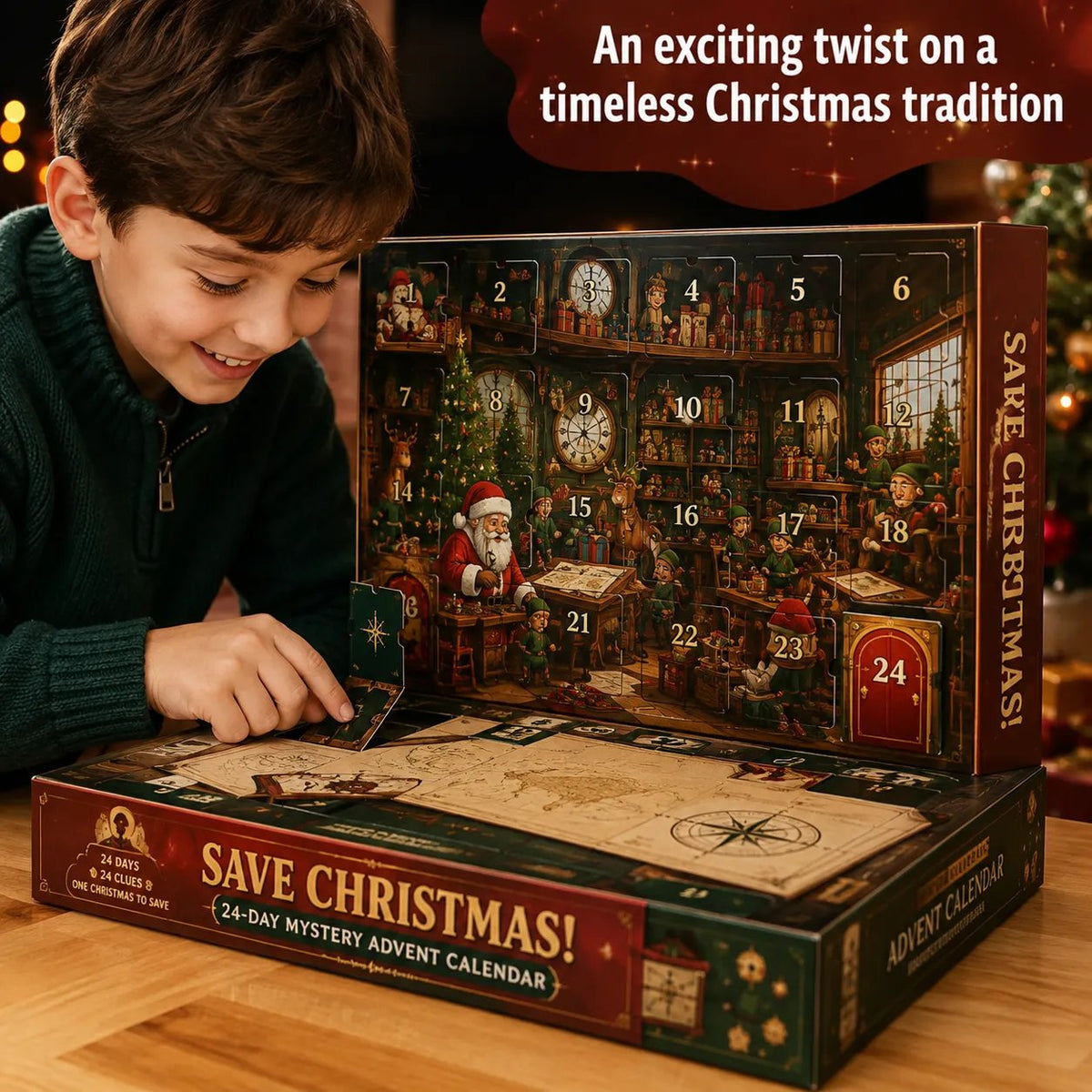 24-Day Mystery Advent Calendar – 6 Story Adventures for Families & Adults
