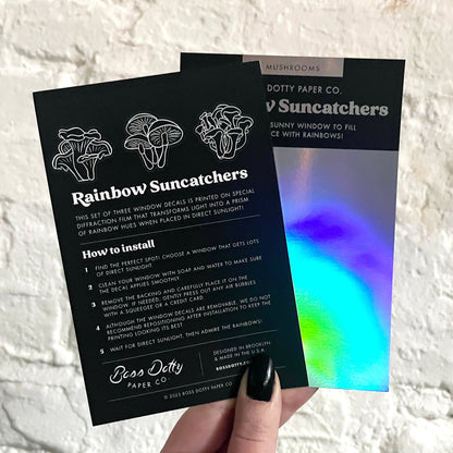 Mushrooms Suncatchers | Set of 3