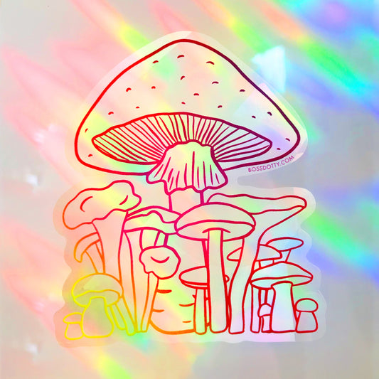Mushroom Suncatcher
