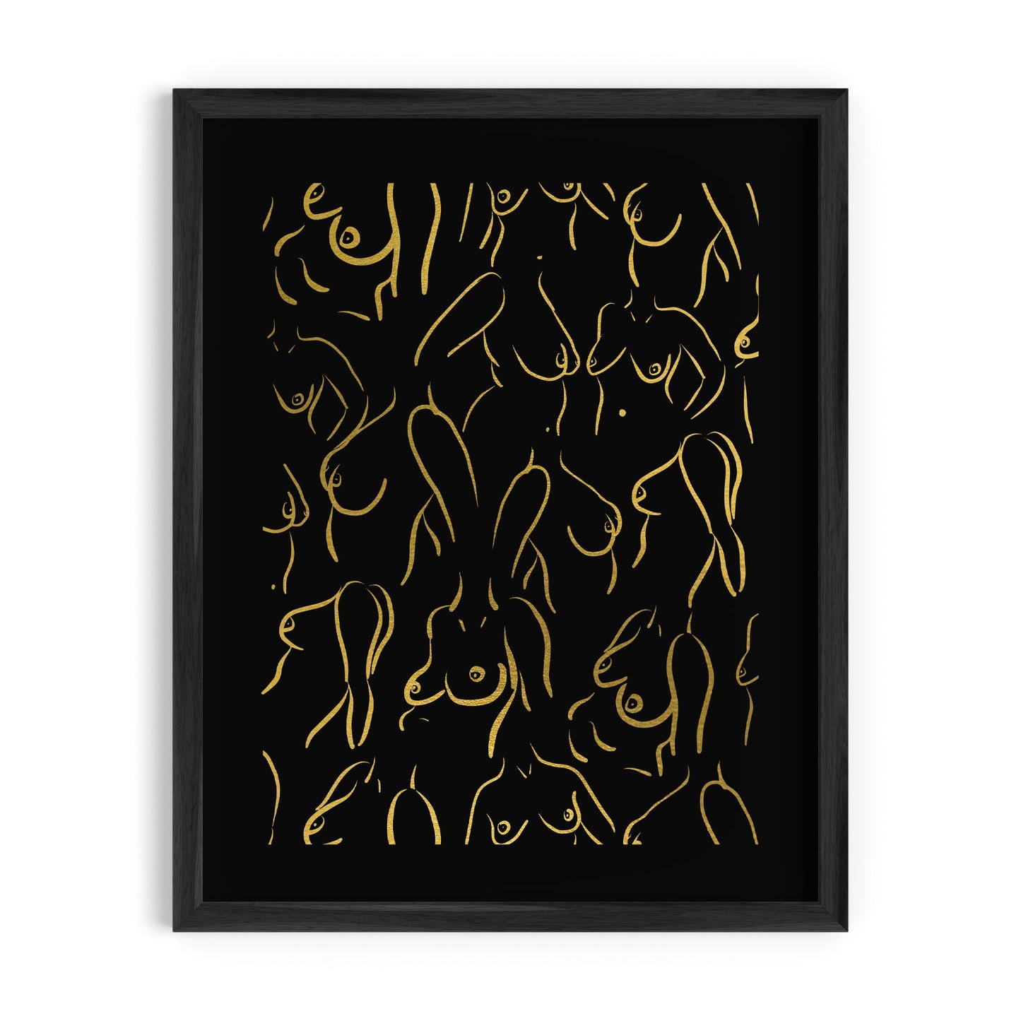 Nudes No. 1 Gold Foil Art Print