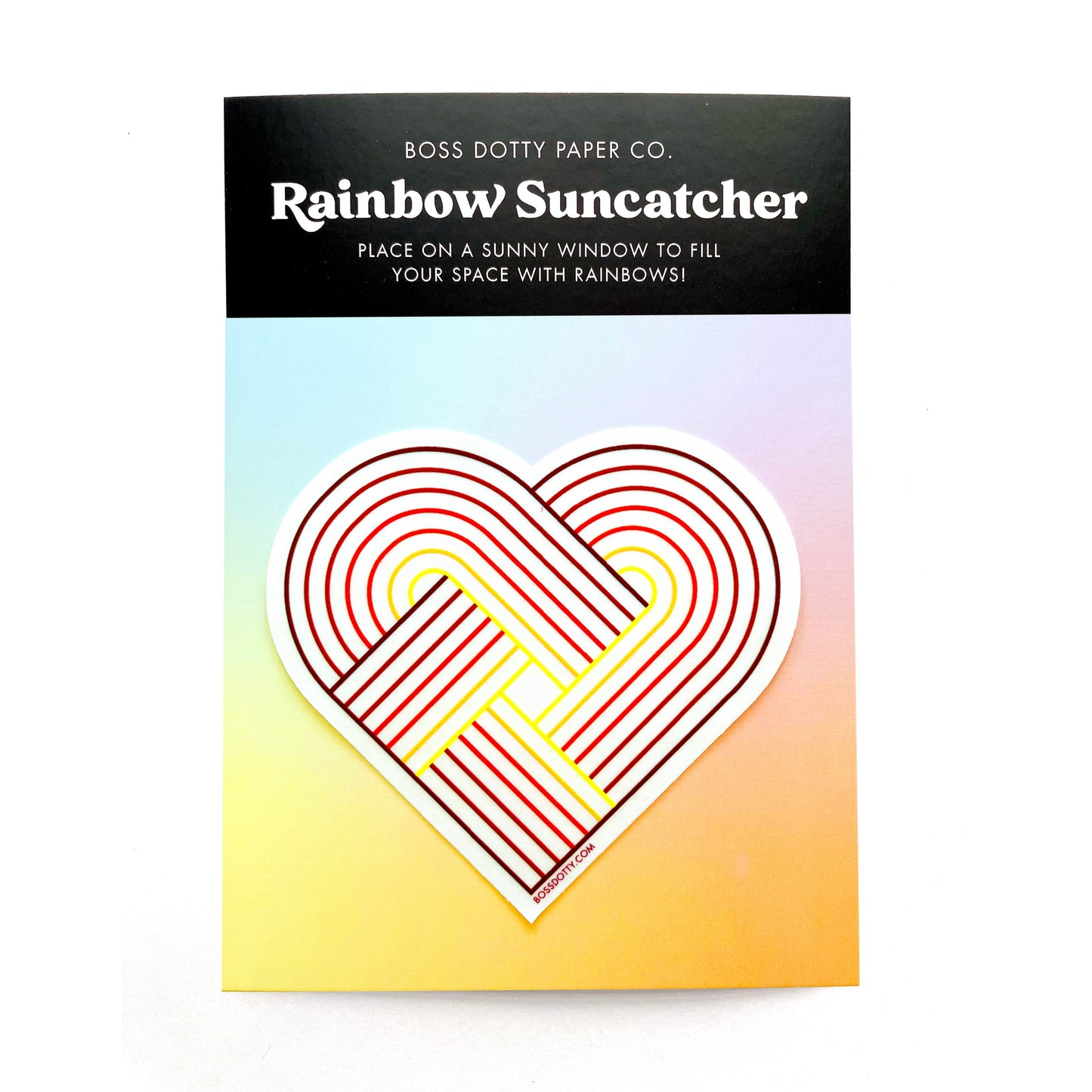 Rainbow Heart Suncatcher
